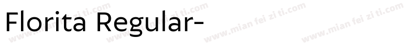 Florita Regular字体转换